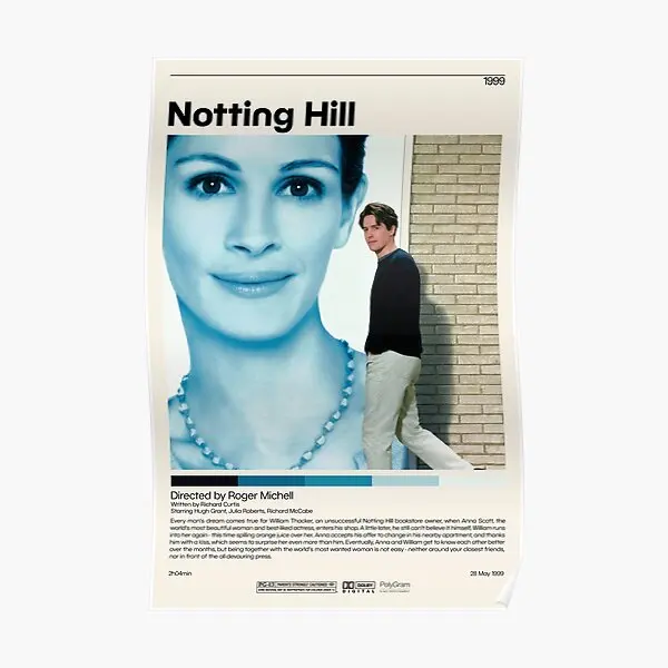 

Notting Hill Roger Mic Minimalist Poster Home Print Art Mural Decor Modern Painting Funny Wall Decoration Vintage No Frame