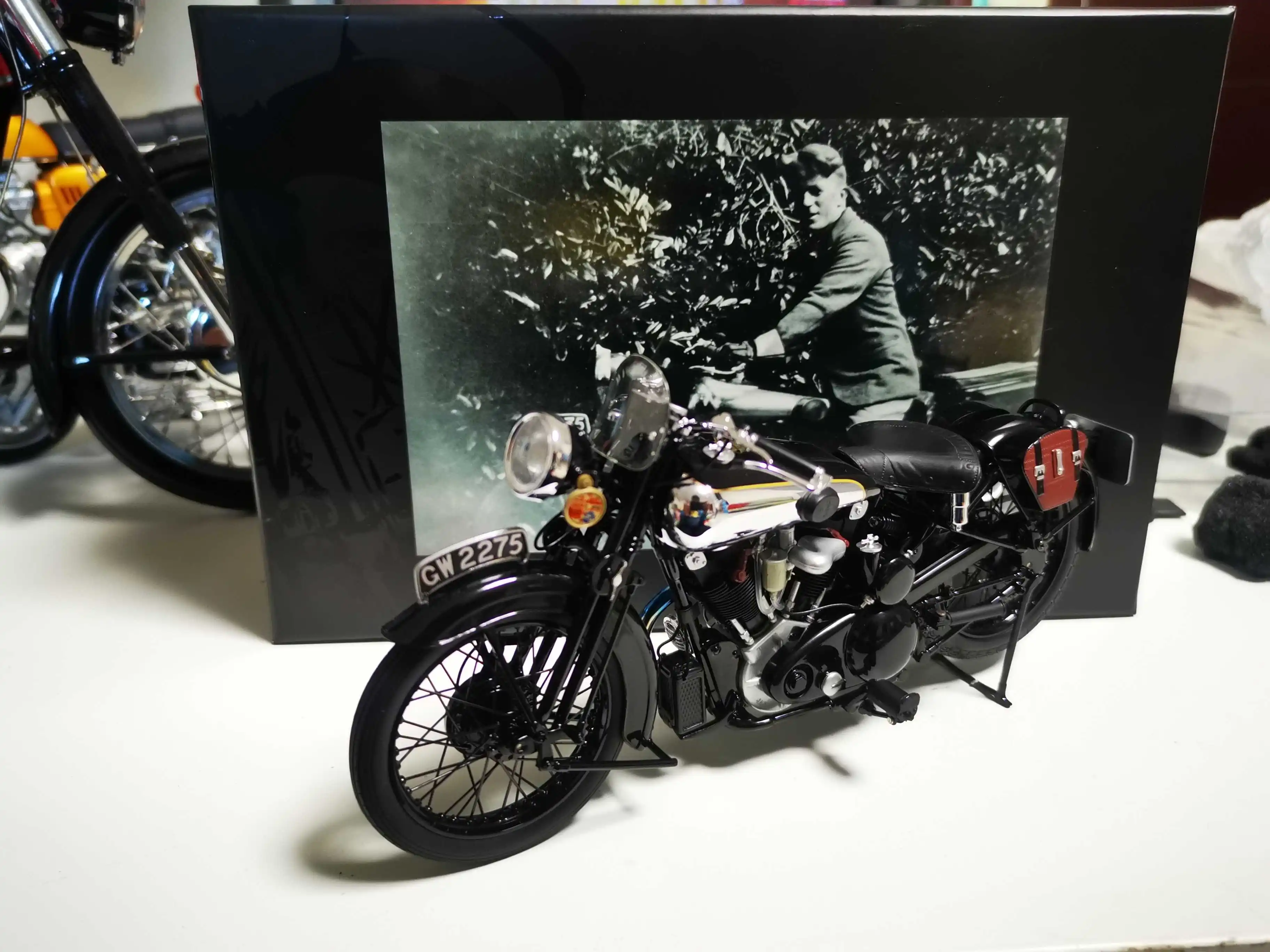 

Minichamps 1:12 Brough превосходный SS100 1924 мотоцикл из печати ограниченный выпуск металлическая статическая модель мотоцикла Игрушка