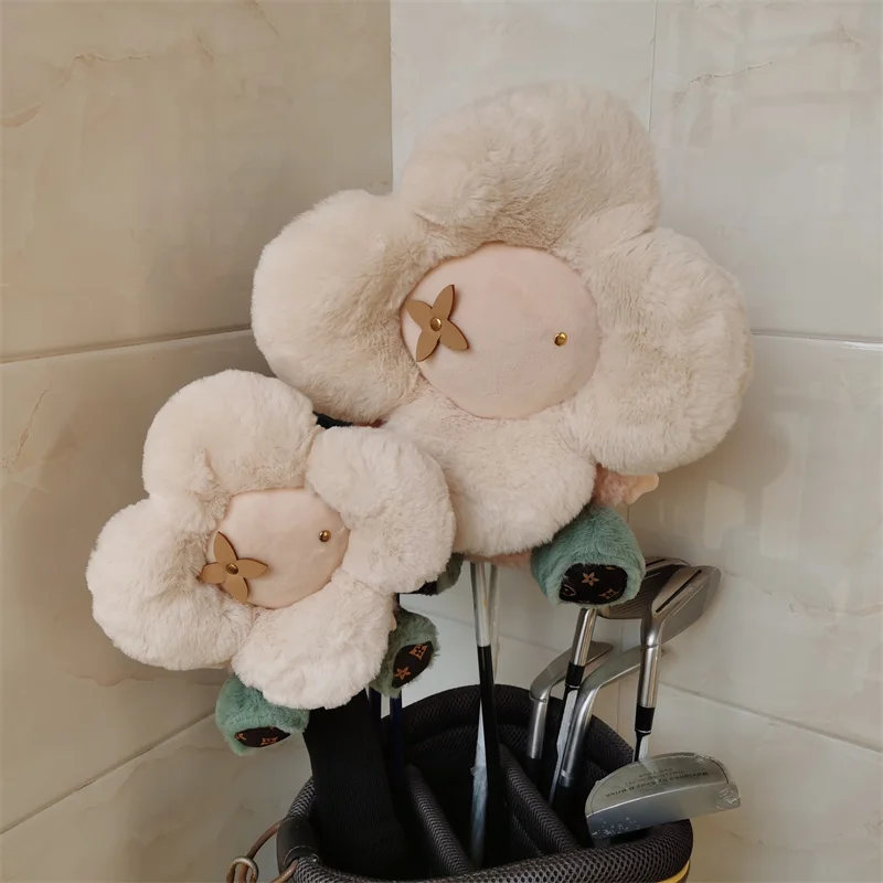 

Cartoon flower golf club cover Sunflower No. 1 wooden hat cover small wooden head cover