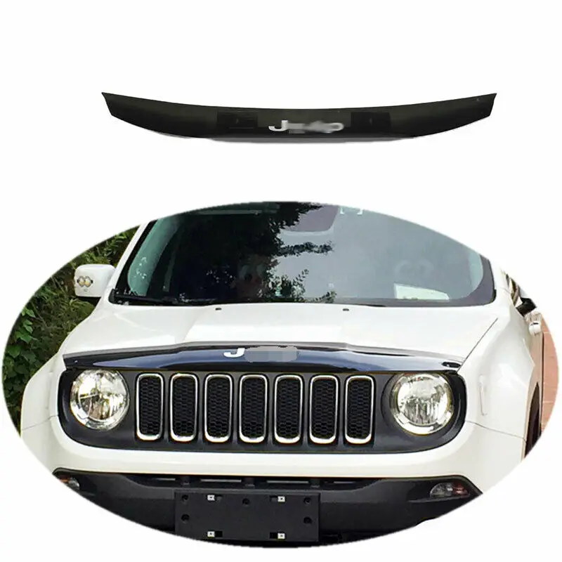 

Для 2019-2020 Jeep Renegade ABS черный передний капот двигателя решетка радиатора Отделка 1 шт.