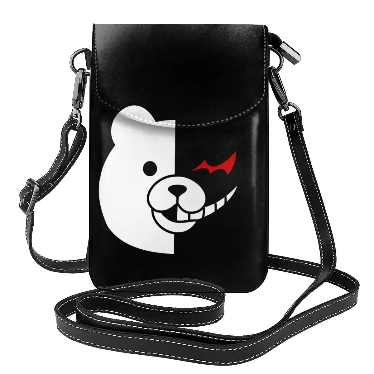 

Monokuma - Dangan Ronpa Monokuma Shoulder Bag Travel Student Women Bags Gift Reusable Leather Purse