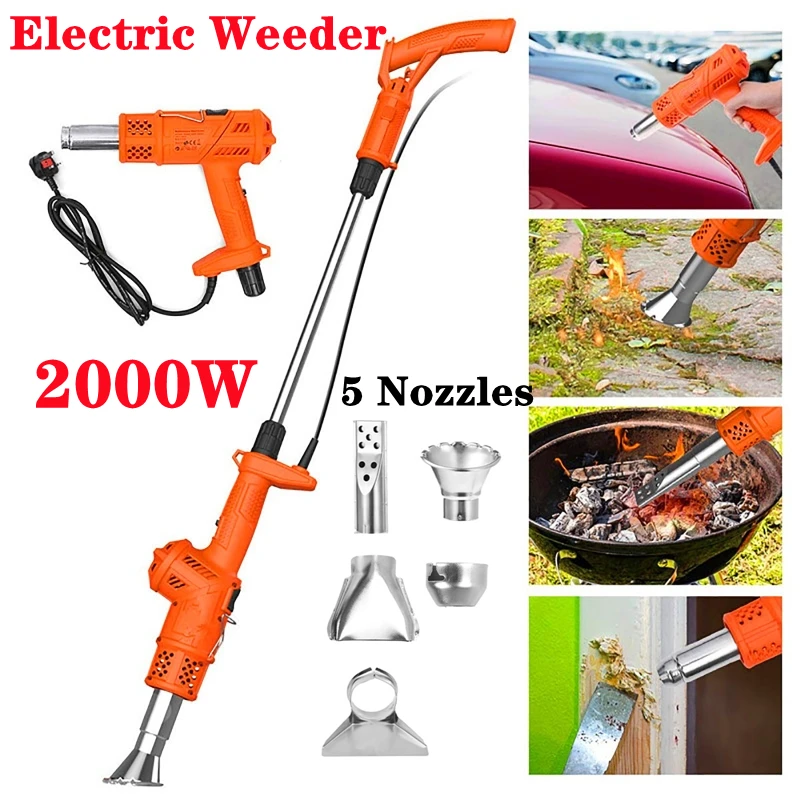 

2000W 3 in 1 Electric Weed Burner Practical Home Detachable Thermal Trimmer Weeds Burner Easy Apply Garden Electric Tool