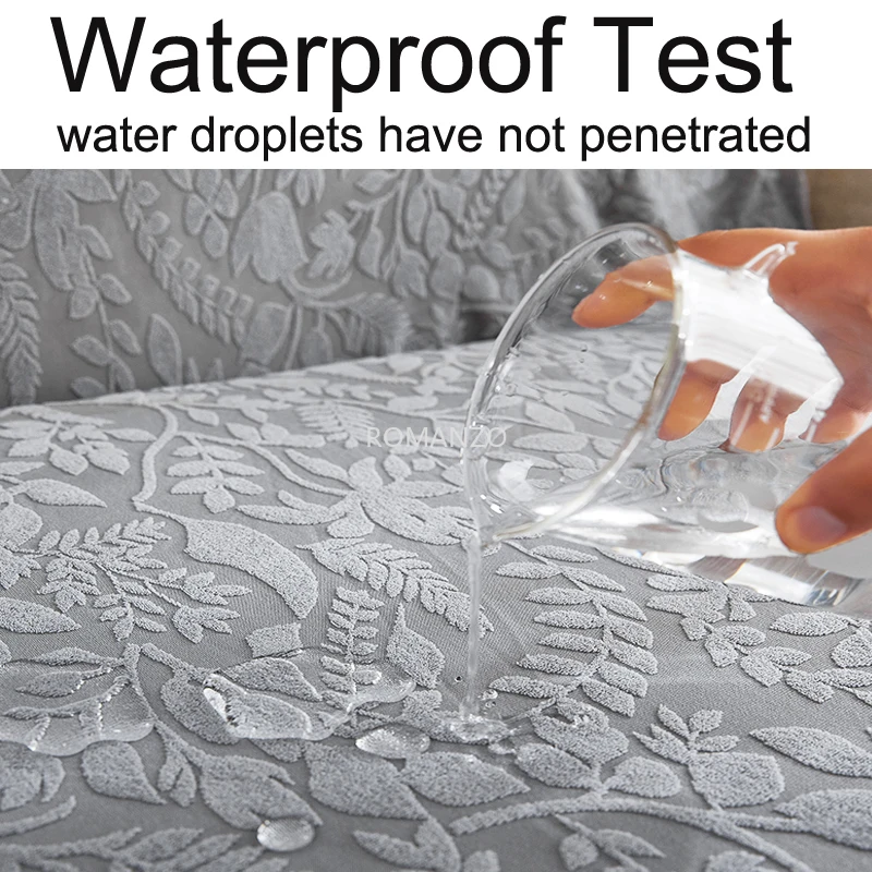 elastic waterproof sofa cover nordic home decoration living room jacquard l shape corner sofa cover sofa covers with chaiselong free global s