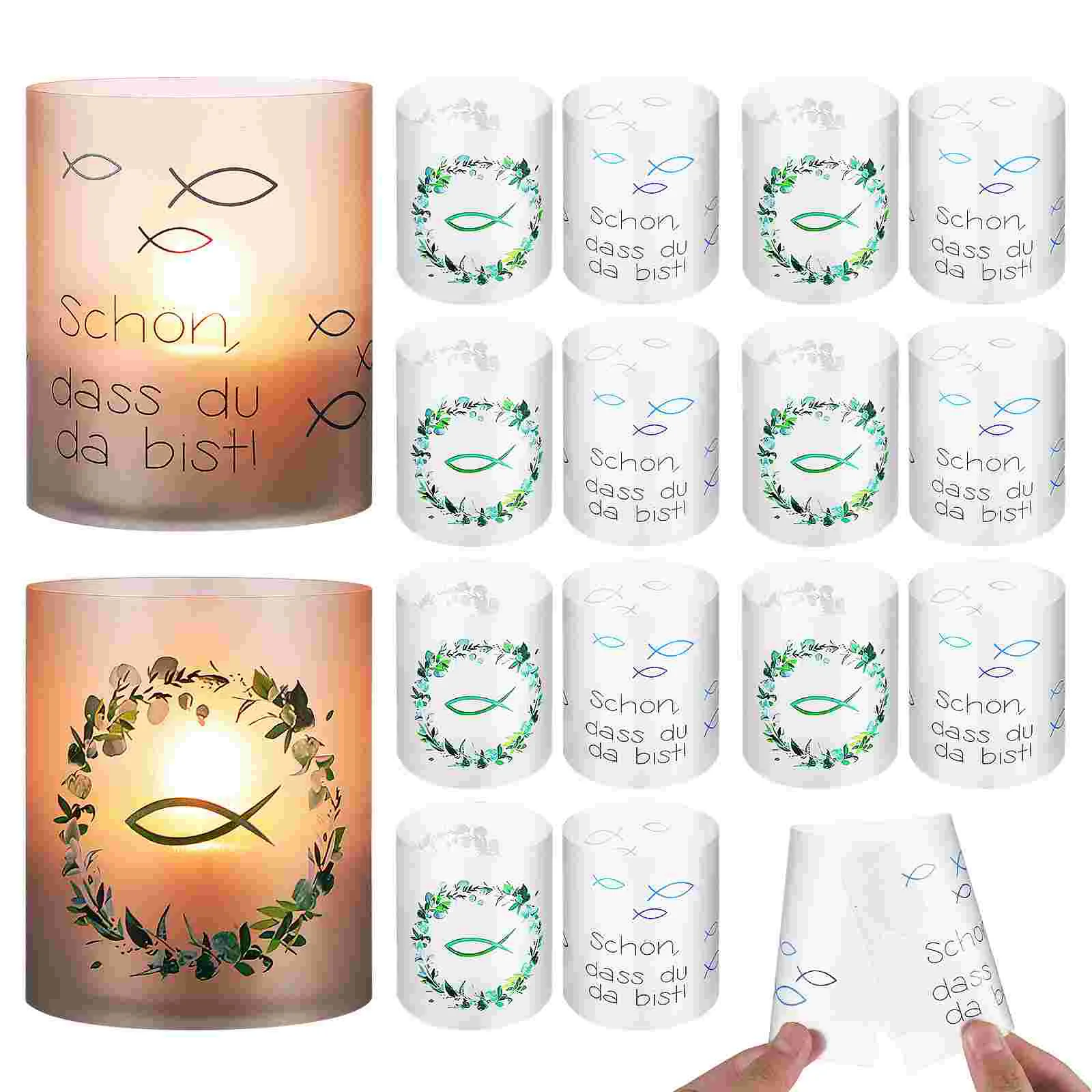 

16 Pcs Lamp Shades Light Covers Table Lampshade Plastic Decorate Household Pp Decorative Tube Home Desk