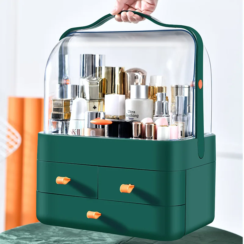 

Beauty Makeup Desktop Nail Cosmetic Jewelry Storage Storage Case Box Polish Drawer Container Transparent Make Organizer Up