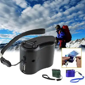 hand crank charger portable safe charging usb port mobile phone tablet manual emergency dynamo for outdoor free global shipping