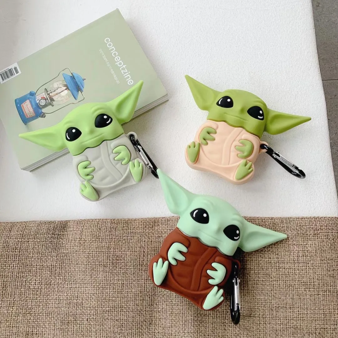 

3D Star Wars Yoda Baby Headphones Case for Apple AirPods Pro Bluetooth Wireless Earphone Cover for AirPods 1 2 3 Soft Shell