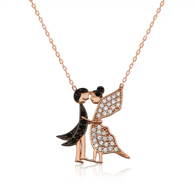 

Tevuli 925 пробы серебро любовь бабочки леди Цепочки и ожерелья