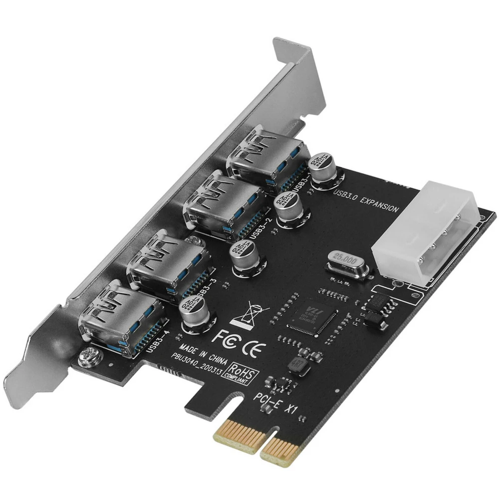 

Плата расширения PCI Express PCIe USB 3.0 4-портовый адаптер USB 3,0 контроллер USB 3I e PCIe Express 1x