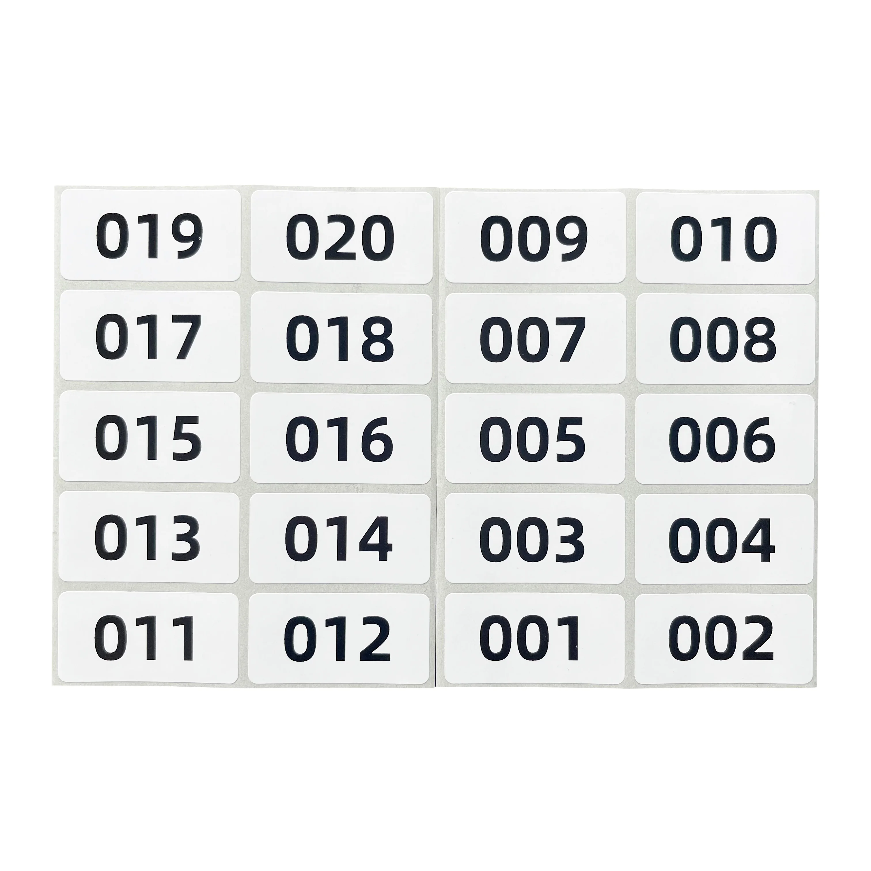 Новая наклейка с последовательным номером 1-500 этикетка 40X20 мм непрерывная цифра