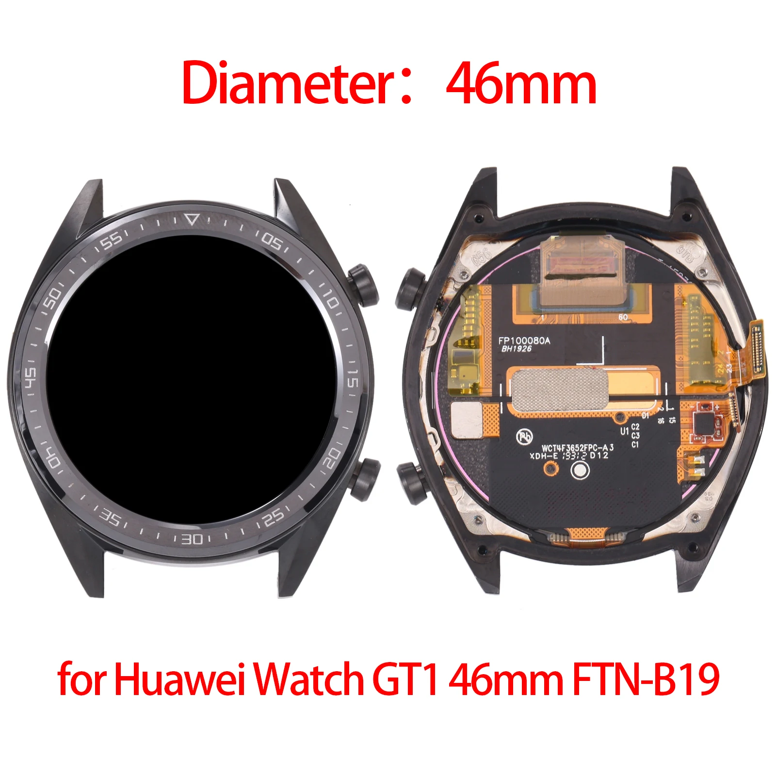

Оригинал для Huawei Watch GT1 46 мм телефон с ЖК-экраном и дигитайзером, полный комплект с рамкой для Huawei Watch GT1 46 мм