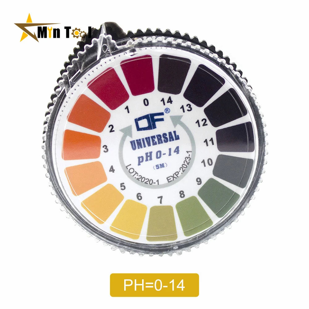 

Roll Alkaline Acid Indicator Meter Test Paper 1-14 PH Meter For Water Urine Saliva Soil Litmus Accurate Measure Tool