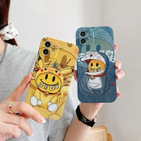 cute pokemon doraemon pikachu drews phone case for iphone 11 12 13 pro max x xs xr 7 8 plus shockproof silicone protector cover