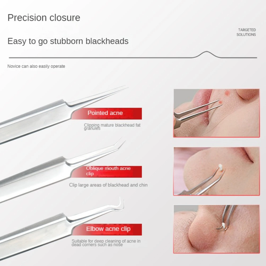 8 шт./набор инструменты для удаления чёрных точек на лице