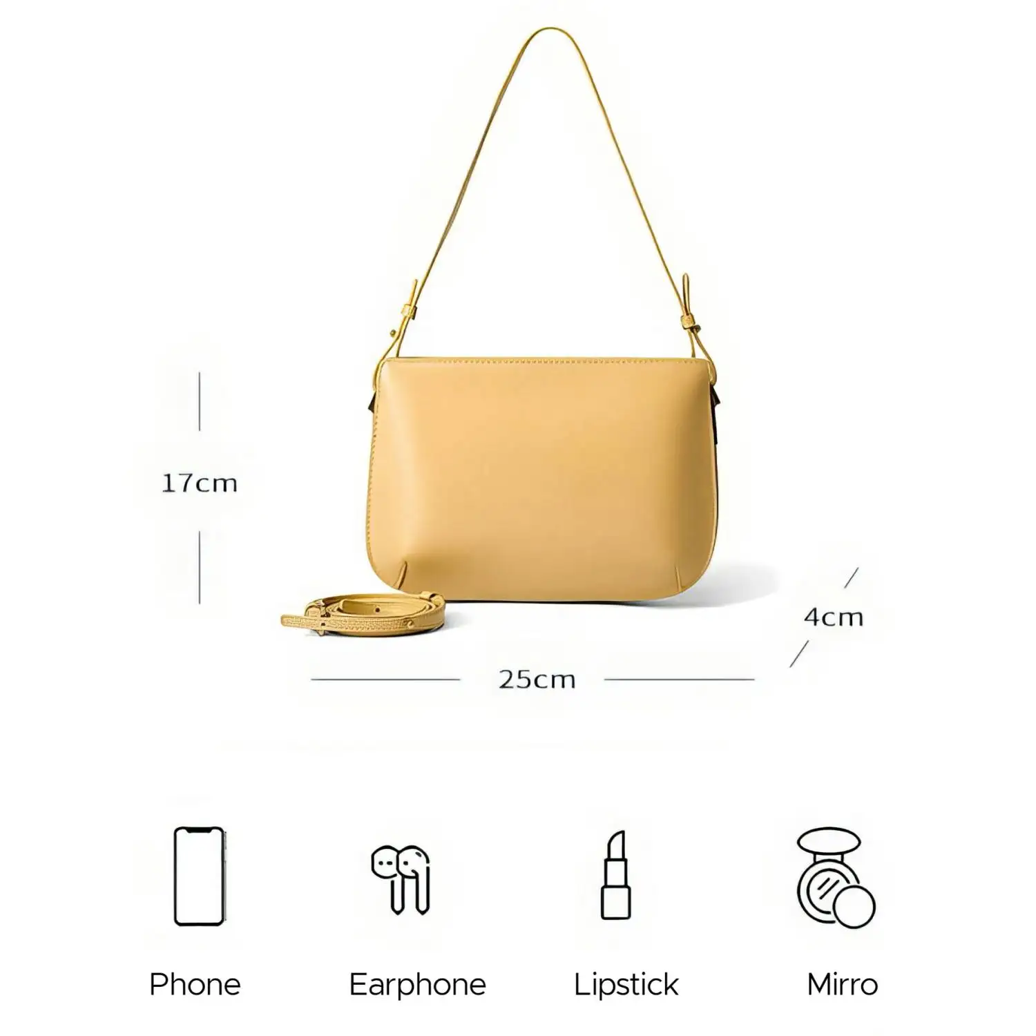 Dreamora Summer 2023 Luxury Women's Genuine Leather Shoulder Bag - High-Quality Fashion Handbag for Women