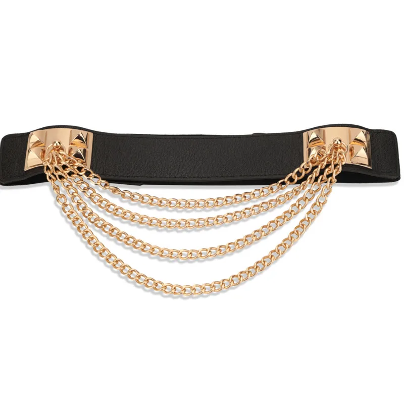 LANMREM корейские модные простые универсальные эластичный пояс металлический