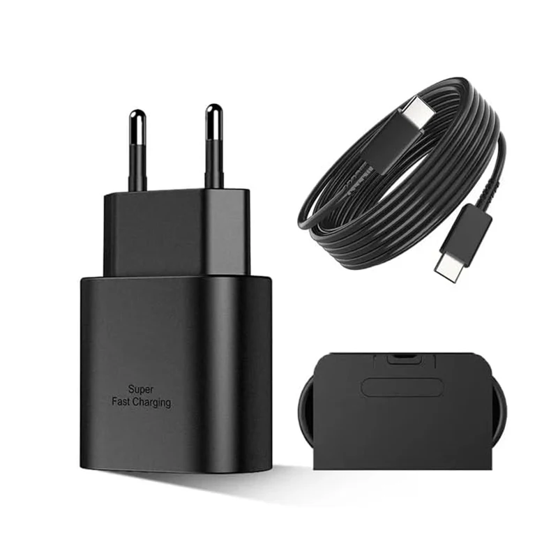 Зарядное устройство для Samsung Galaxy A12/A13/A14/A23/F12/F14/A90/S10 Супербыстрое зарядное 25 Вт USB C