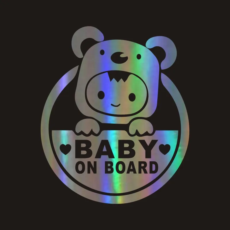 Водонепроницаемый и солнцезащитный крем Stiker Bayi Di Dalam Mobil Modis Vinil Aksesori Motor Warna-warni 15 см