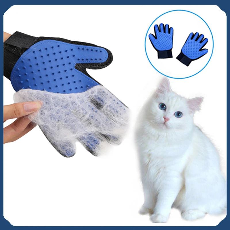 

Cat Glove Cat Grooming Glove Pet Brush Glove for Cat Dog Hair Remove Brush Cleaning Deshedding Brush Combs Massage Gloves