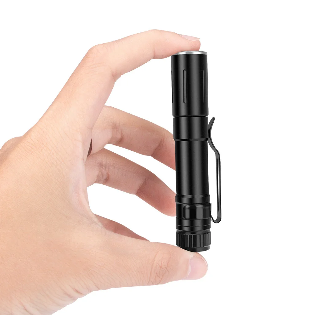 

New LED Aluminum Alloy Telescopic Focusing Small Flashlight XPE Strong Light Mini Pen Holder Lamp