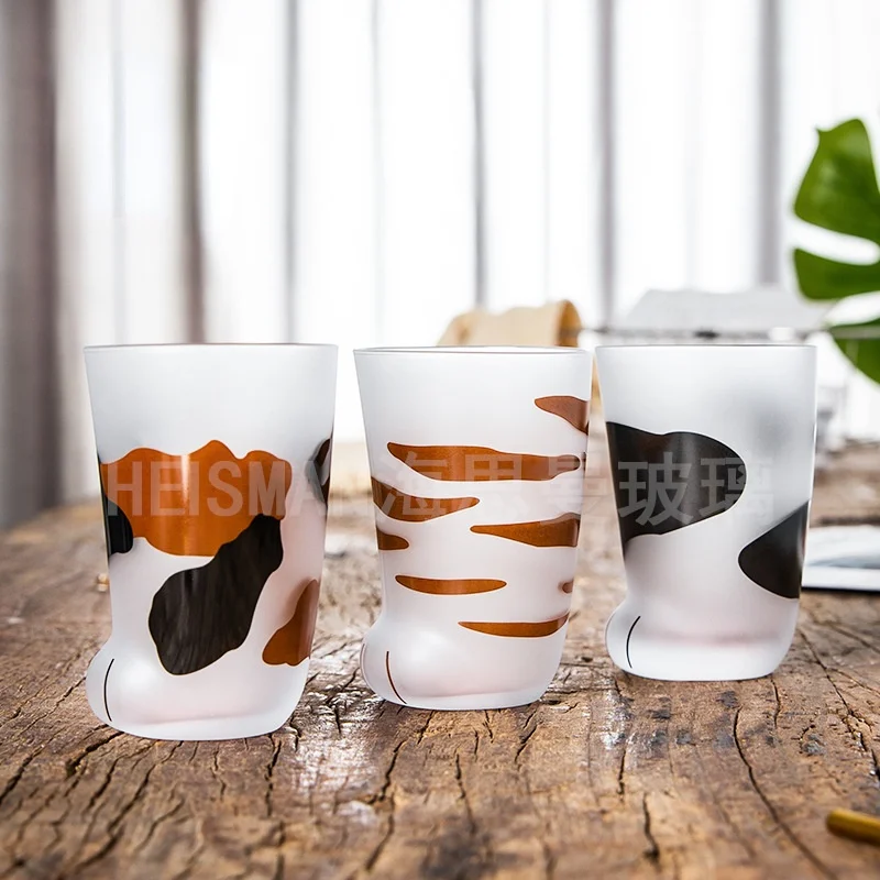 Японская Чашка для ног в виде кошки креативная матовая чашка животного молока и
