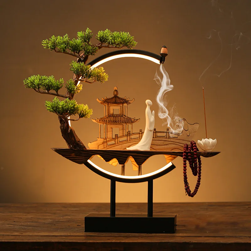 

Backflow Large Incense Burner Wholesale Ceramic Smoke Holder Incense Burner Humidifier Aromatherapy Diffuser Incenso Home Decor