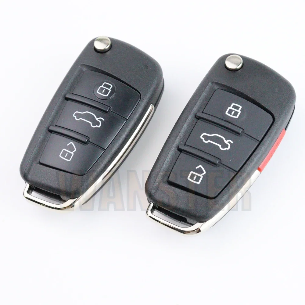 Фото Для Audi A3 Q3 A2 A4 A6 A6L A8 Q7 TT A1Allroad R8 S6 SQ5 RS4 A4L S3 RC3 Чехол для автомобильного брелока №1