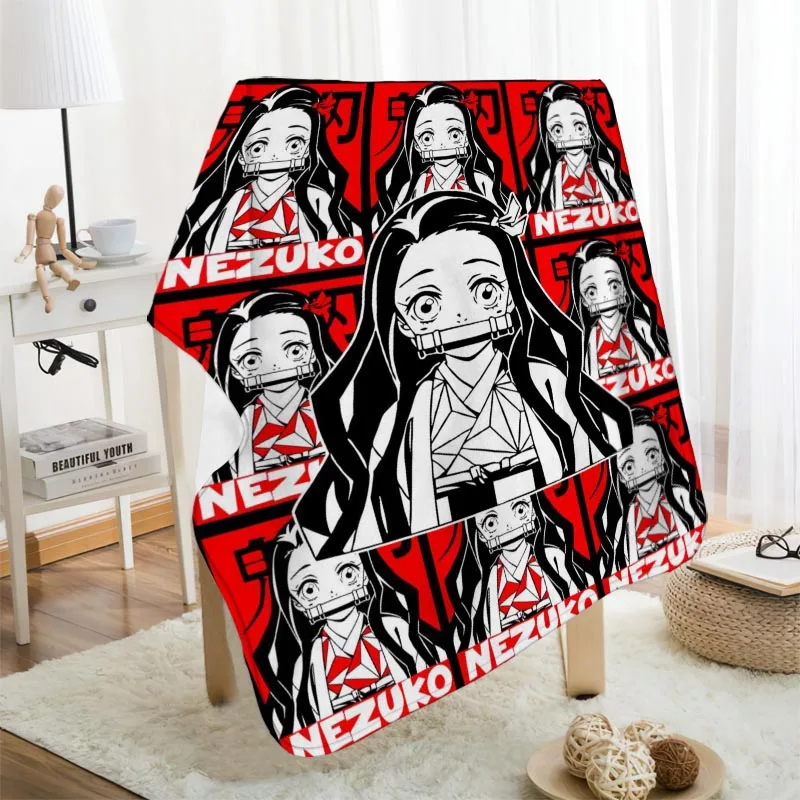 

Musife Custom Kimetsu no Yaiba Blanket Super Soft Warm Flannel Fabric Blanket For Couch Throw Travel Adult Blanket