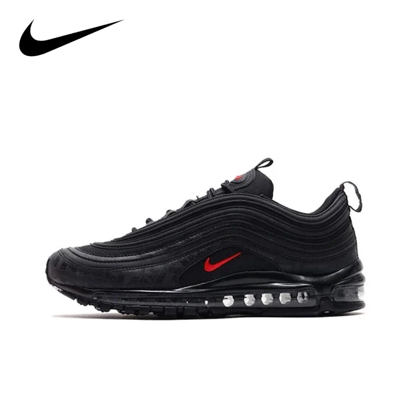 Оригинальные мужские и женские кроссовки Nike Air Max 97 Black Bullet дышащие спортивные