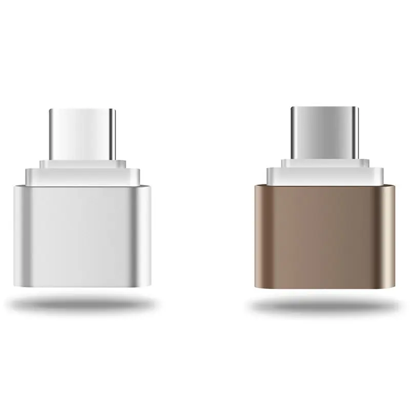 

Адаптер USB C-USB 2 шт., с поддержкой Otg (серебристый и Золотой)