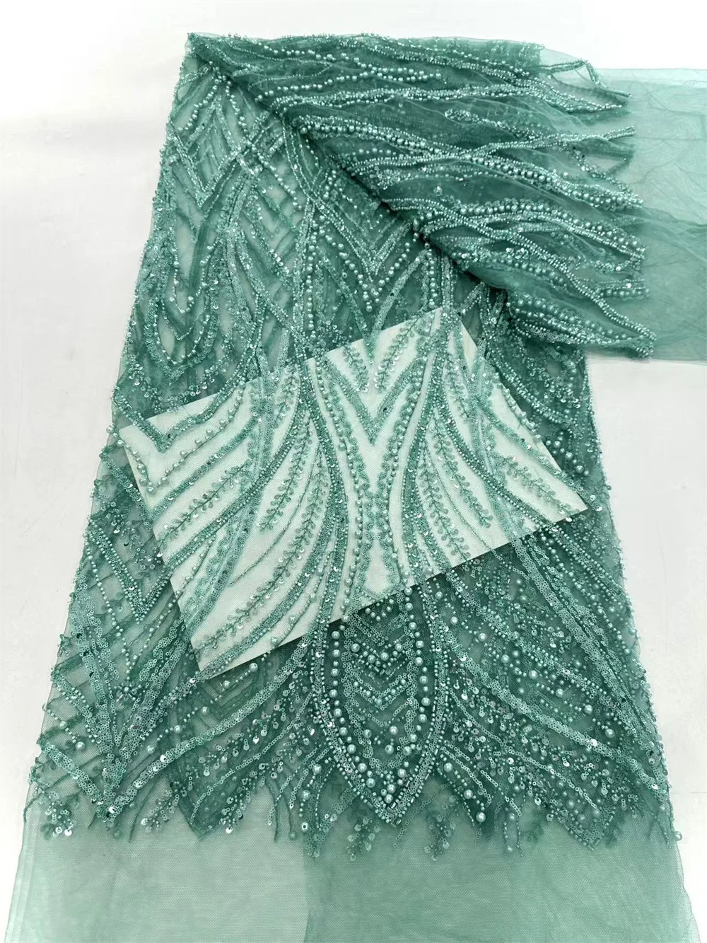 Роскошная Высококачественная африканская тюль с блестками и вышивкой для жениха