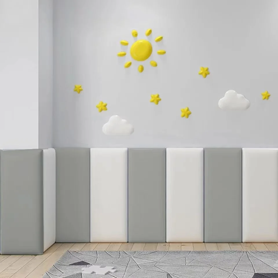

Children's bedroom decoration self-adhesive anti-collision headboard soft bag stickers tatami