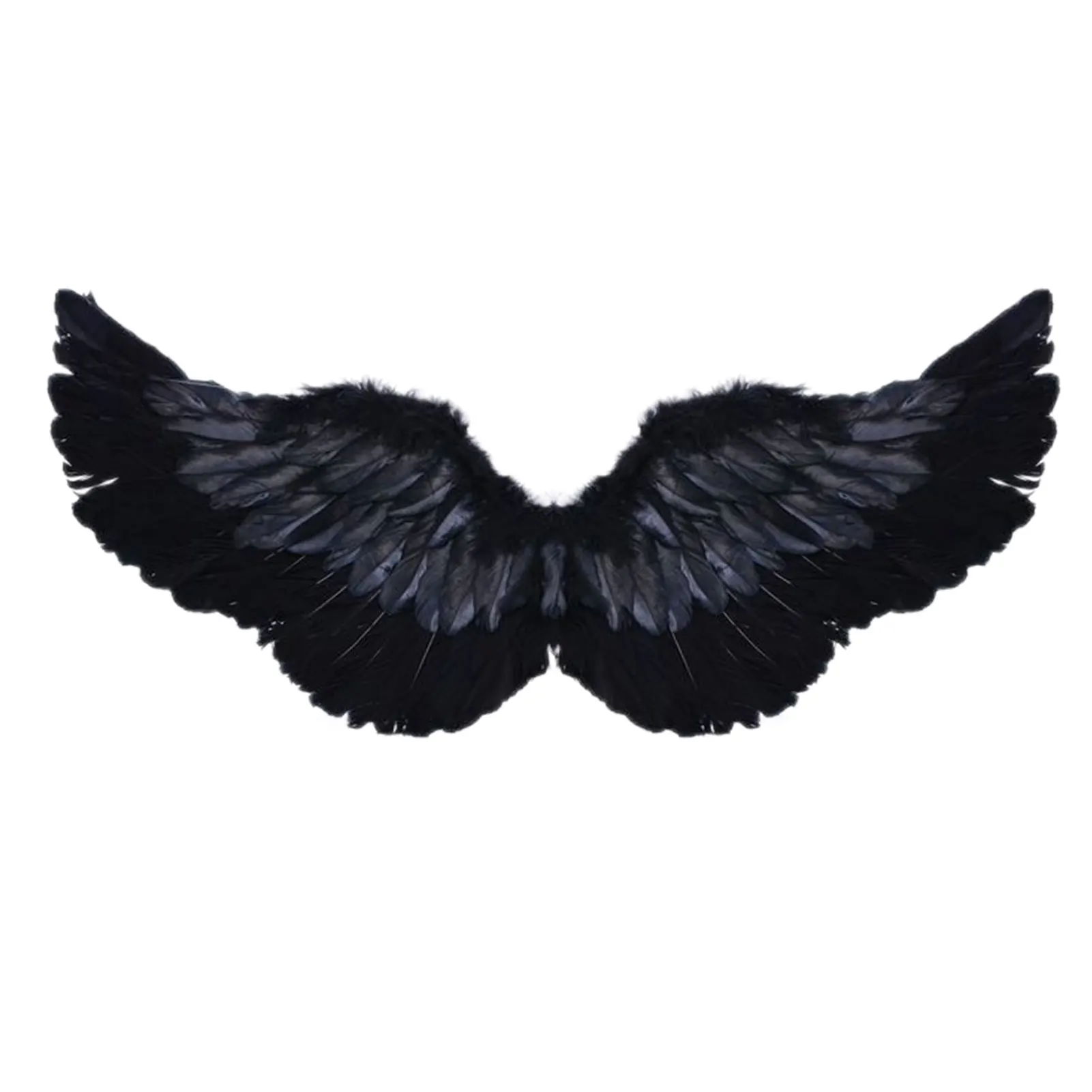Black Angel Wings Costume Dark Angel Wings Costume Fairy Wings Halloween Costume Feather Wings Halo Fancy Dress Up Costume