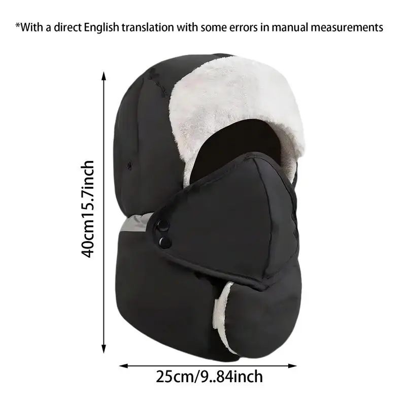 Шляпа от солдата для мужчин зимняя ветрозащитная шапка-ушанка охотничья уличная