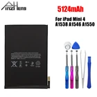 Аккумулятор для планшета PINZHENG 5124 мАч для Apple iPad Mini 4 Mini4, сменный аккумулятор A1538 A1546 A1550, батареи для планшета большой емкости