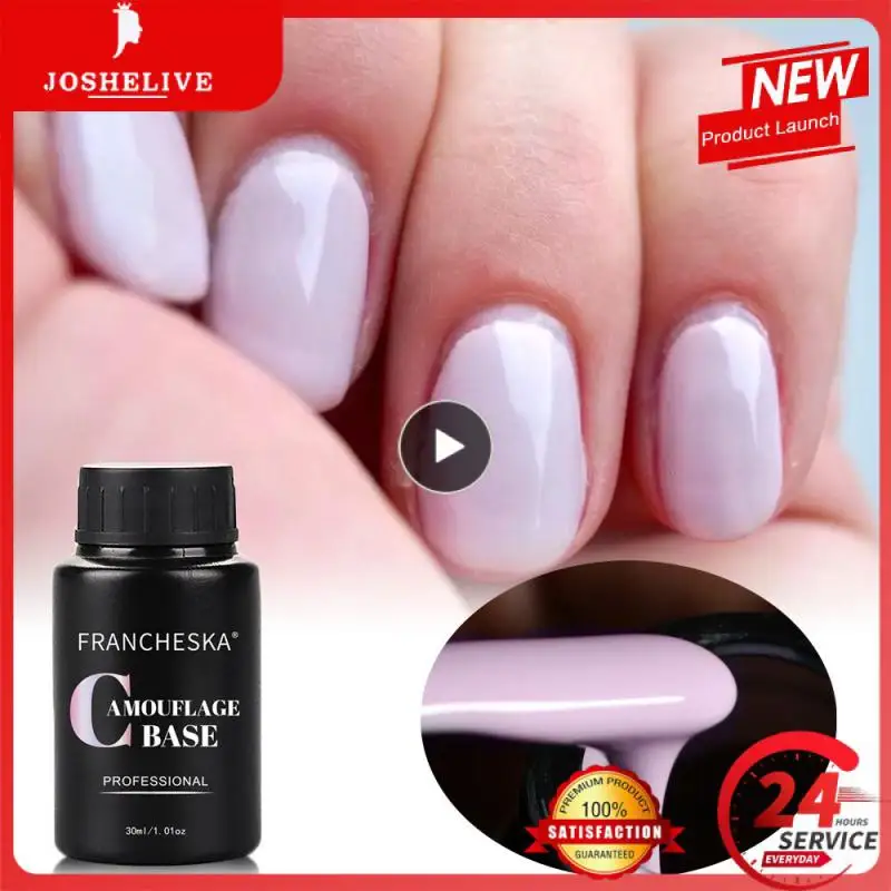 

30ml 11Colors Nail Polish Natural Rubber Base Gel Varnish Nail art Base Top Primer coat Nail gel Varnishes For Manicure TSLM1