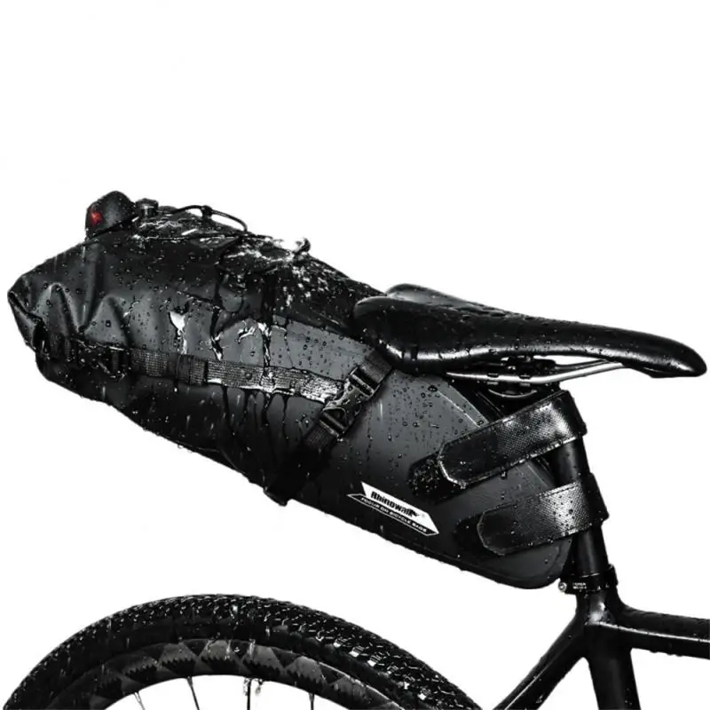 

13L Large-capacity Saddle Bag Tail Light Can Be Installed Bike Pannier Bicycle Tail Rear Bag Cycling Foldable Pocket MTB Trunk