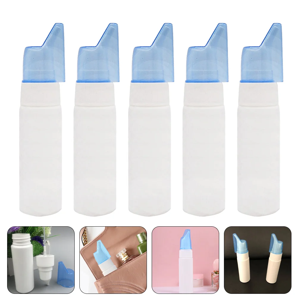 

5 Pcs Yoga 70ml Nasal Spray Device Atomizer Sprayer Drugs Containers Abs Bottle Empty