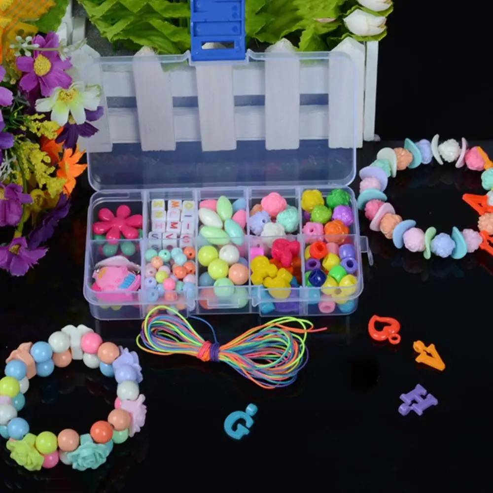 

Toys Making Necklaces Making Puzzle Kit Kids Beaded Toy Children Crafts Toy Educational Toys Jewelry Making Set