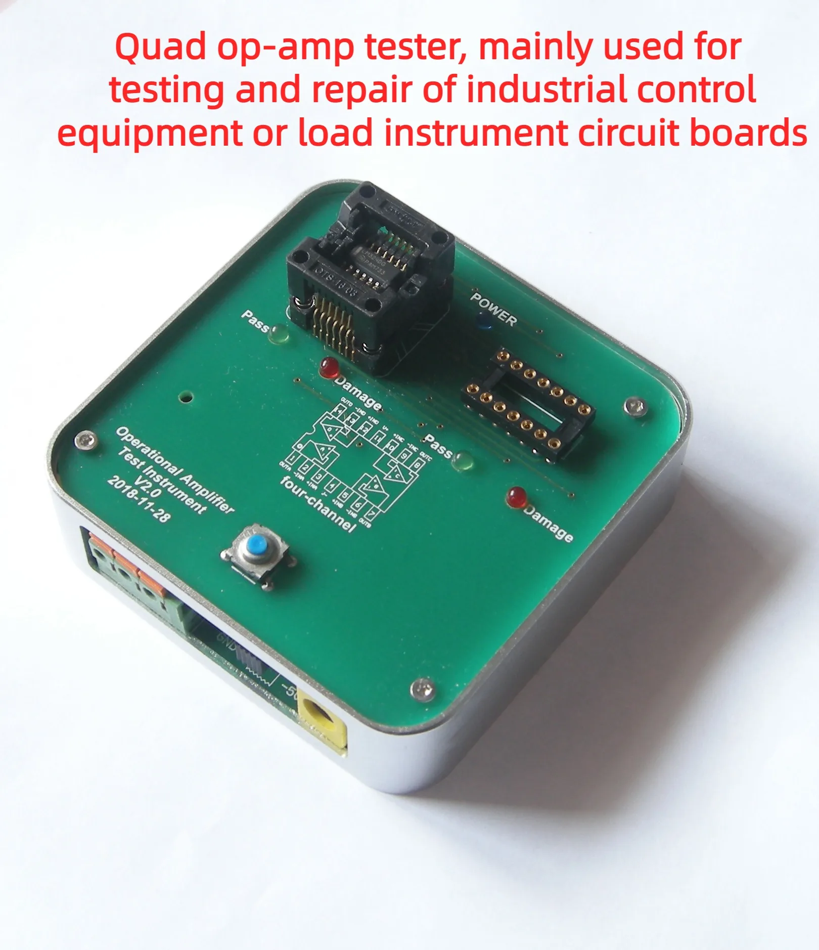 

Four-op-amp Tester, Four-op-amp Test