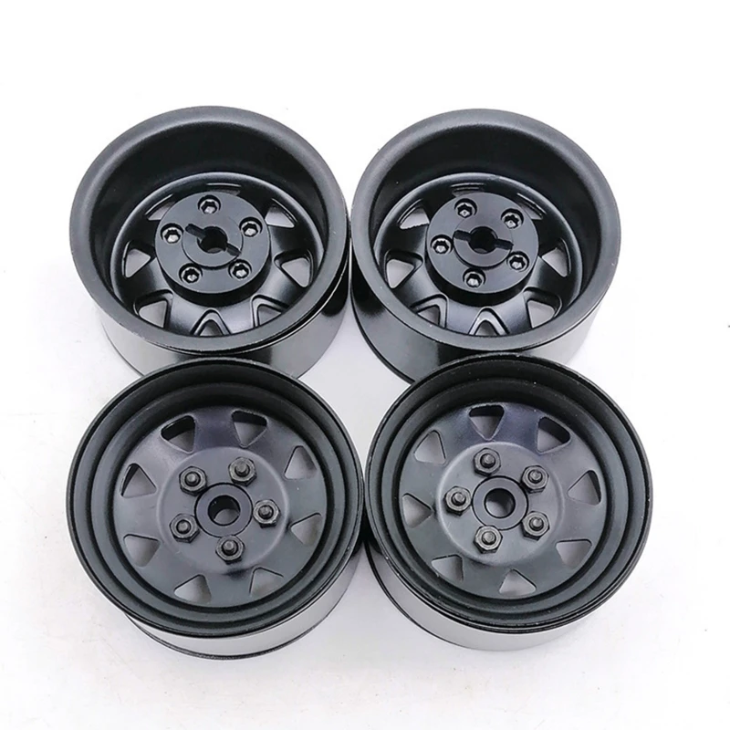 

4PCS Simulation Car Wheel Hubs 1.9'' Bead Lock Rim 1/10 Scale TRX4 RC Model Crawler Heavy Duty Upgrade Accessory тарелка 미니드론