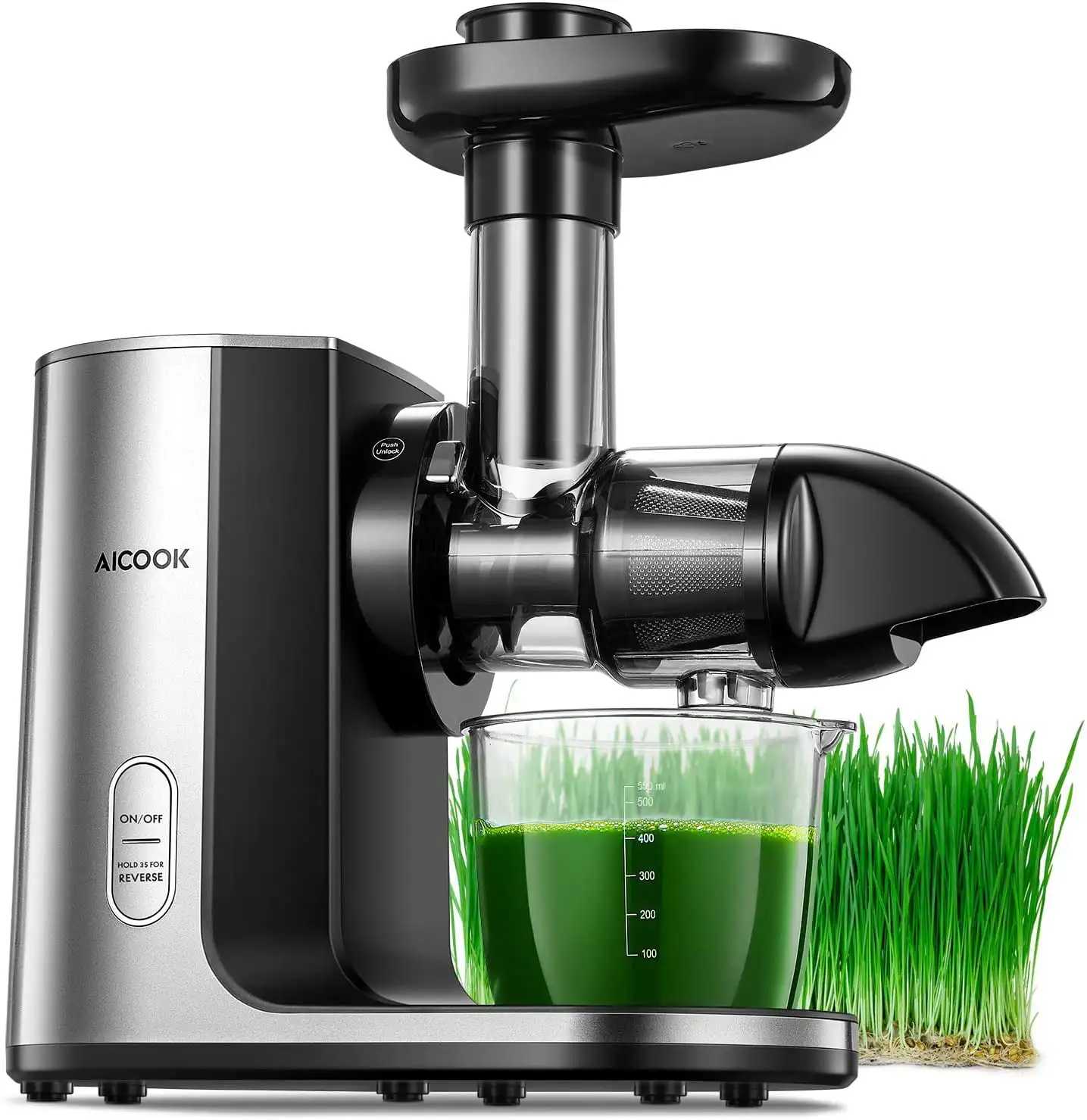 

Cold Press Masticating Juicer Machines Easy to Clean, Black