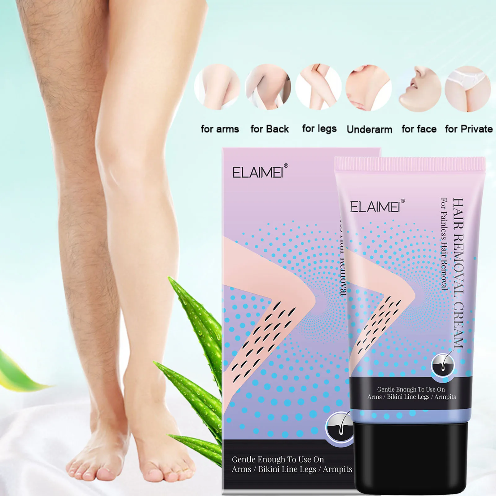 

50ml Hair Removal Cream Hair Removal Cream Legs & Body Skin Painless Non-Irritating Hair Remover Gentle Hair Removal For Women