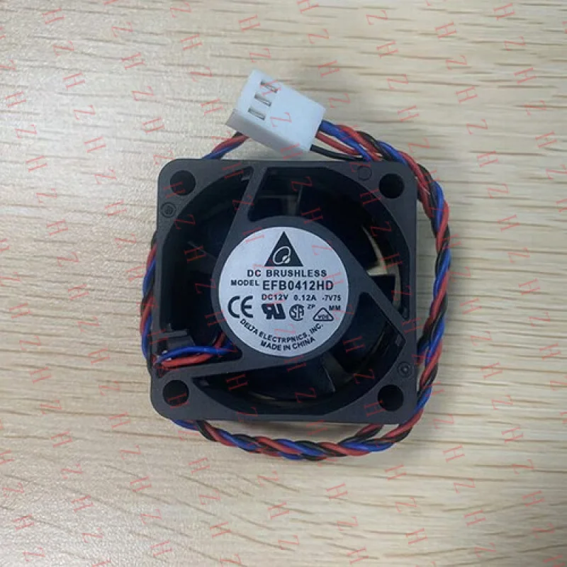 Фото P+ 1 шт. Новый бесшумный охлаждающий вентилятор Delta BRUSHLESS EFB0412HD 4020 DC12V 0.12A 4CM 3Pin №1