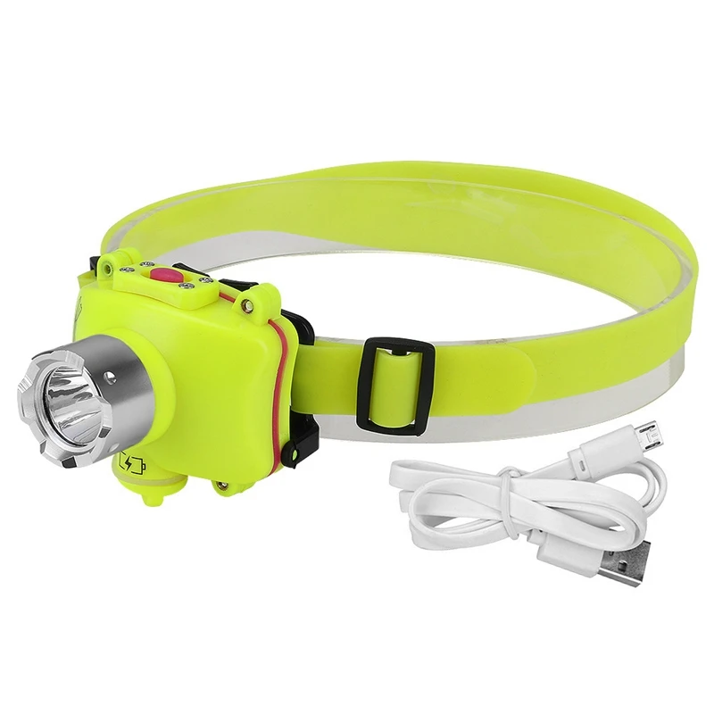 

Diving Head Light Lamp Waterproof 4 Mode Swimming Led Head Light Lamp Underwater Headlight Fishing Lamp LED Flashlight