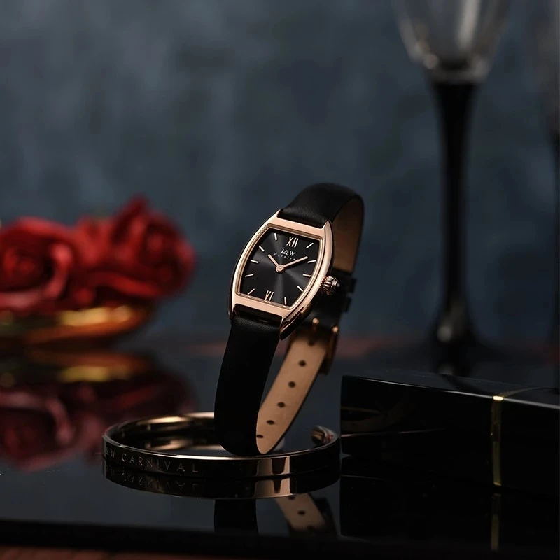 CARNIVAL Brand Fashion Dress Watch Luxury Quartz Wrist Watches Waterproof Ultra Thin 5mm Sapphire Casual Clock For Women Relogio enlarge