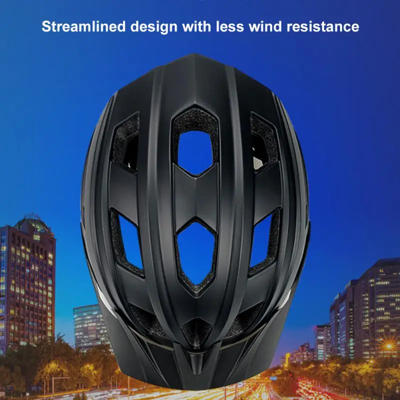 

Ultralight Cycling Bicycle Helmet Outdoor Motorcycle Bicycle Taillight Helmet Visor Mountain Road Bike Helmet with LED Light
