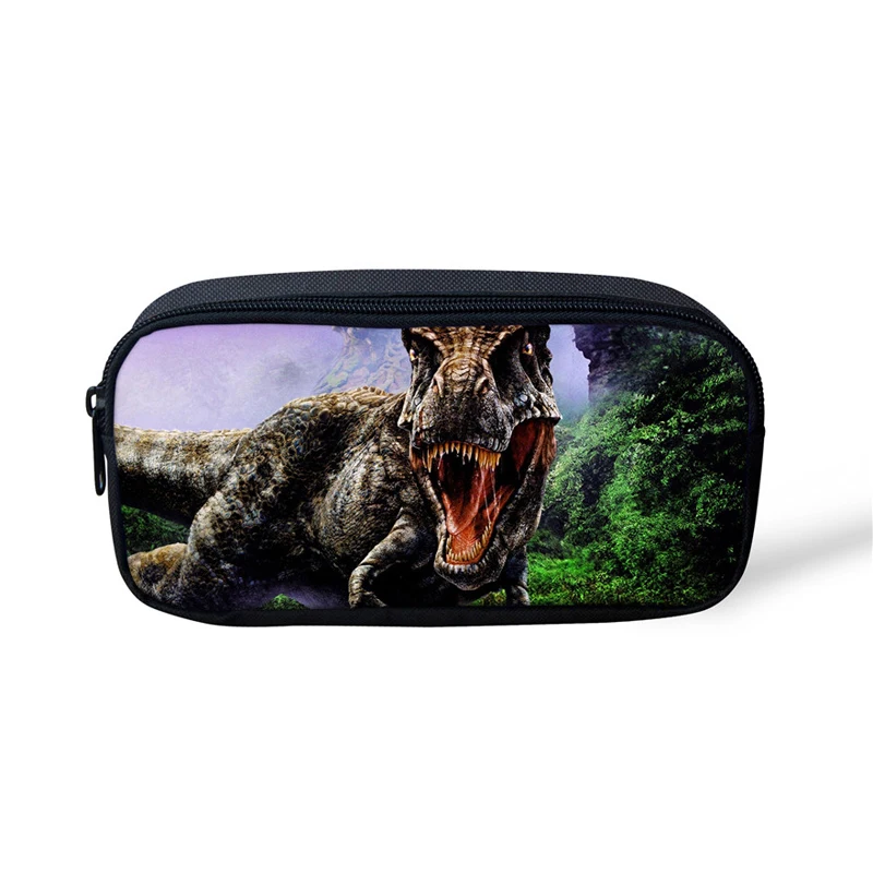 

Cute Dinosaur Print Women Cosmetic Cases Makeup Bag Kids Boys Pencil Case School Supplies Stationery Pen Bags Small Pencil Bag