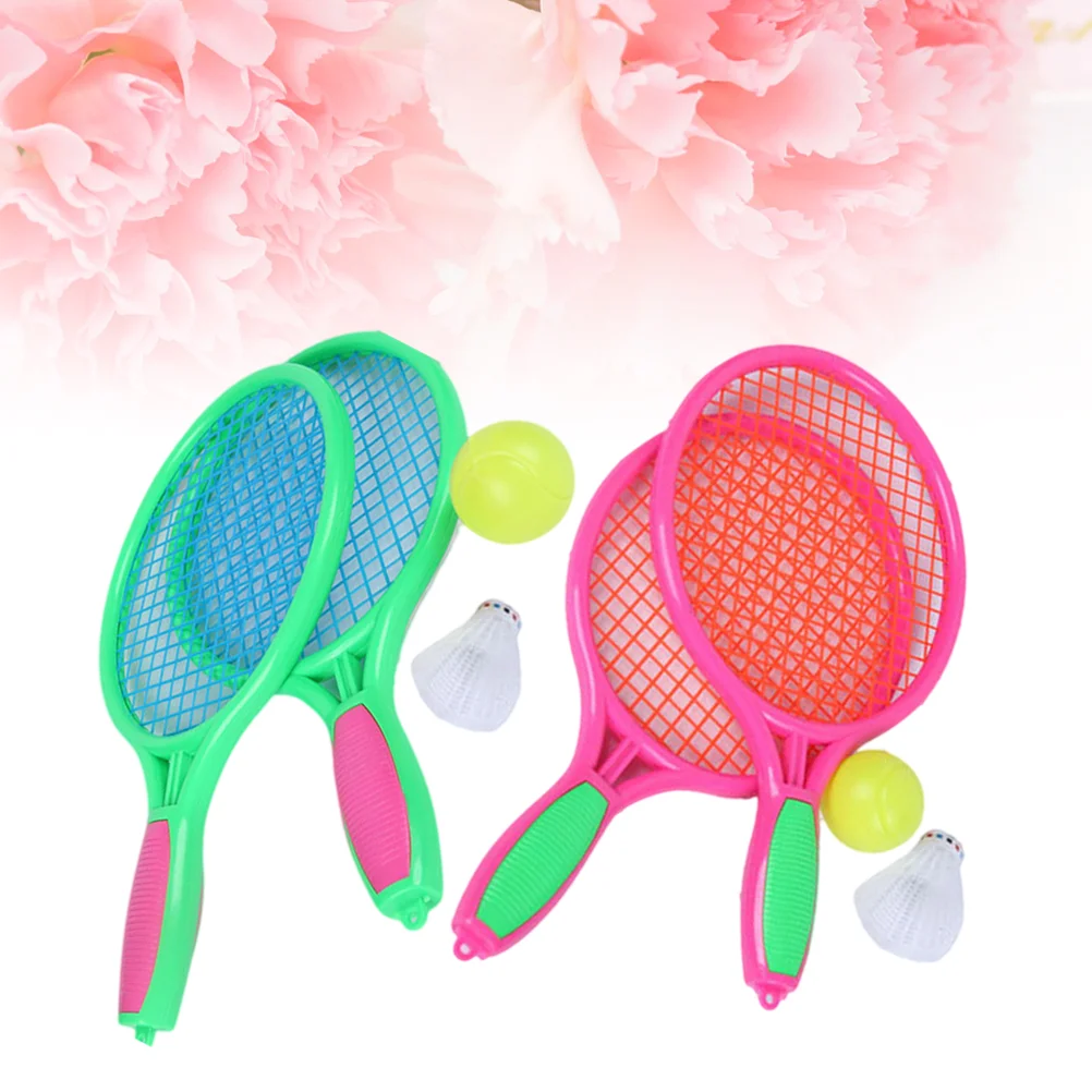

4PCS/2Set Children's Outdoor Sports Goods Tennis Racket Beach Tennis Racket