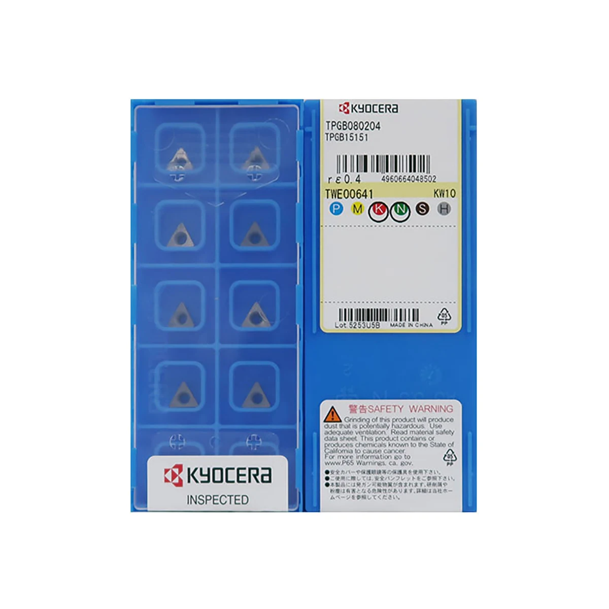 

Kyocer a 100% Original TPGB TPGB080204 KW10 TPGB110304 KW10 TPGB090204 KW10 TN60 Finish Machining Coated Carbide Lathe Inserts